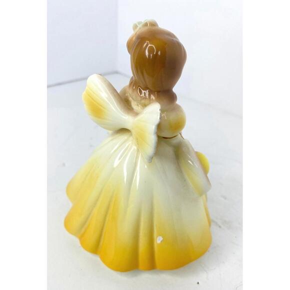 Josef Originals Birthday Angel Girl Figurine Hat Age 8 Yellow 4.75"H Ceramic - Picture 5 of 8
